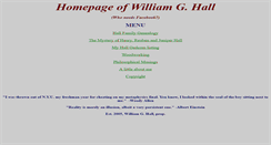 Desktop Screenshot of hallgenealogy.com