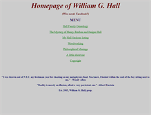 Tablet Screenshot of hallgenealogy.com